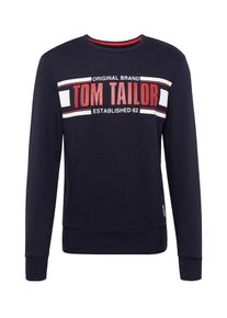 Tom Tailor, Herren Sweatshirt, Navy / Rot / Weiß