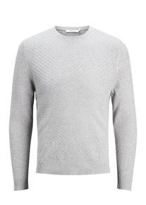 Jack & Jones JACK & JONES, Herren Klassischer Strickpullover, Grau