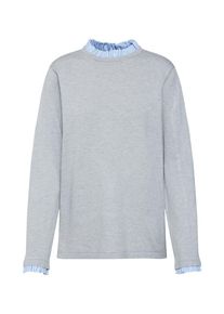 soyaconcept, Damen Pullover 'SC-NIAKA 22', Blau / Hellgrau / Graumeliert / Wei&szlig;