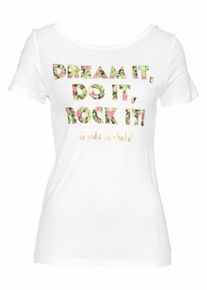 Desigual, Damen T-Shirt, Mischfarben / Weiß