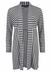 JETTE, Damen Strickjacke, Marine / Weiß