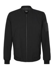 s.Oliver BLACK LABEL, Herren Elegante Blouson-Jacke, Schwarz