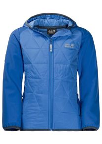 Jack Wolfskin, M&auml;dchen Funktionsjacke 'G GRASSLAND HYBRID JKT', Royalblau