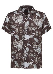 Selected Homme, Herren Hemd, Hellgrau / Schwarz