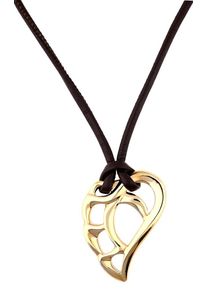 Esprit, Damen Halskette Superior Heart, Braun / Gold