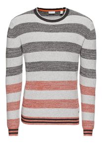 Esprit, Herren Pullover 'F blockstrip cn', Rotmeliert