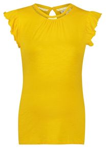 Queen mum, Damen Top, Gelb