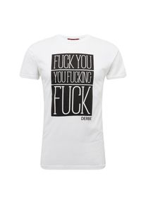 Derbe, Herren Shirt 'Fuck Tee', Weiß