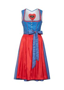 Wiesnkönig Wiesnkönig, Damen Dirndl 'Rosmarie', Blau / Rot