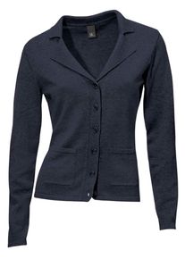 Heine, Damen Strick-Jacke, Ultramarinblau
