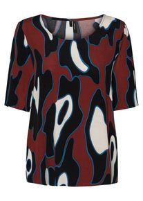 Véro Moda VERO MODA, Damen Shirt, Himmelblau / Kirschrot / Schwarz / Weiß