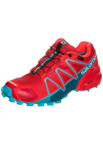 Salomon, Damen Laufschuh 'Speedcross 4 GTX', T&uuml;rkis / Rot / Schwarz