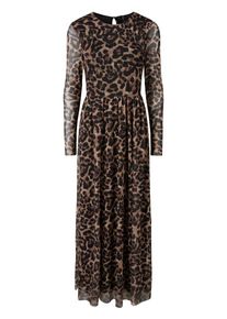 Y.A.S, Damen Kleid, Hellbraun / Schwarz