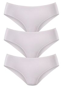 Lascana, Damen Jazzpants (3 Stck.), Wei&szlig;