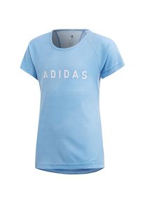 adidas Performance, Mädchen Trainingsshirt 'TR BR', Hellblau / Weiß