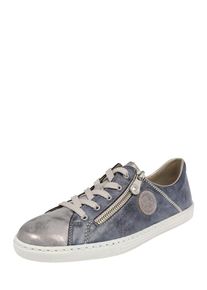 Rieker, Damen Sneaker, Blue Denim / Grau