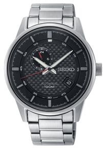 Seiko, Herren Uhr 'SSA381K1', Schwarz / Silber