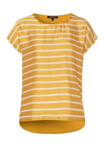 More & More MORE & MORE, Damen Shirt, Goldgelb / Wei&szlig;