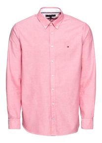 Tommy Hilfiger, Herren Hemd 'SANDWASHED OXFORD SHIRT', Rot