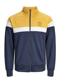 Jack & Jones JACK & JONES, Herren Sweatshirt, Dunkelblau / Goldgelb / Weiß