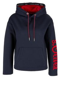 s.Oliver RED LABEL, Damen Sweatshirt, Nachtblau / Hellrot