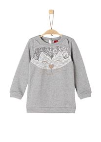 s.Oliver Junior, M&auml;dchen Sweater, Champagner / Hellgrau / Dunkelgrau / Wei&szlig;