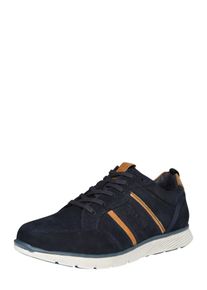 Bugatti, Herren Sneaker 'Oak', Dunkelblau / Dunkelorange / Wei&szlig;