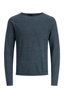 PRODUKT, Herren Rundhalsausschnitt-Strickpullover, Kobaltblau