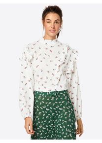 Fashion Union, Damen Bluse, Apricot / Weiß