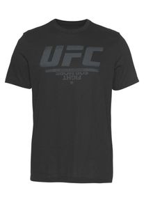 Reebok, Herren T-Shirt 'Ufc Fg Logo Tee', Dunkelgrau / Schwarz