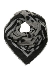 Pieces, Damen Schal 'PCFLEO', Grau / Schwarz