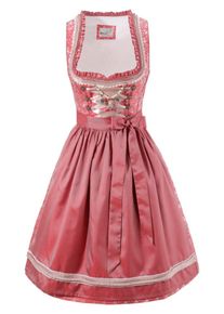 Marjo, Damen Dirndl, Rosé / Rot / Hellrot / Weiß