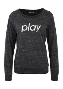 Only Play, Damen Sweatshirt 'HANA BOATNECK SWEAT', Dunkelgrau / Silber