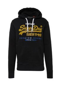 Superdry, Herren Sweatshirt 'PREMIUM GOODS TRI INFILL HOOD', Blau / Gelb / Schwarz