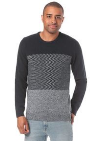 Volcom, Herren Strickpullover 'Bario Crew Update', Anthrazit / Hellgrau
