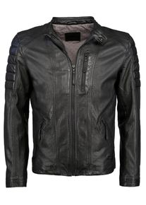 Mustang, Herren Lederjacke 'Robben', Schwarz