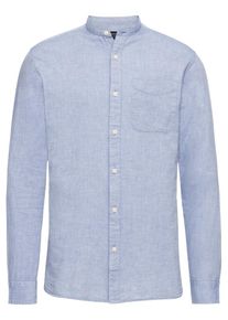 Jack & Jones JACK & JONES, Herren Hemd 'JPRKEVIN MAO SHIRT L/S', Hellblau