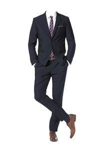 Bruno Banani, Herren Anzug mit Krawatte und Einstecktuch (Set, 4 tlg.), Marine