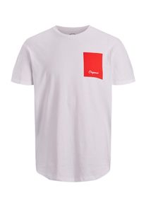 Jack & Jones JACK & JONES, Herren Grafikprint T-Shirt, Weiß