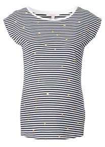 Esprit Maternity, Damen T-shirt, Nachtblau / Gold / Weiß