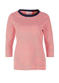 s.Oliver RED LABEL, Damen Shirt, Rostrot / Wei&szlig;