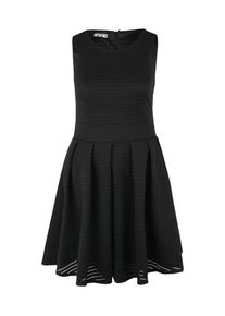 Wal G., Damen Ausgestelltes Kleid mit Lochmuster, Schwarz