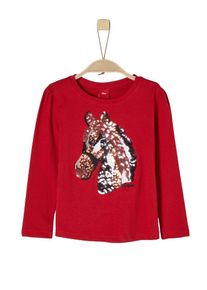 s.Oliver Junior, Mädchen Longsleeve, Braun / Rostbraun / Rot
