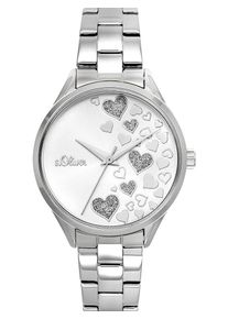s.Oliver, Damen Uhr, Silber / Weiß