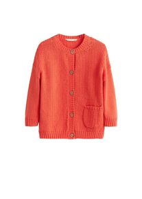 Mango Kids, M&auml;dchen Strickjacke 'Gina', Orangerot