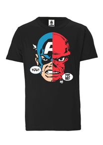logoshirt, Herren T-Shirt, Himmelblau / Rot / Schwarz / Wei&szlig;