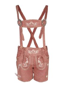 Maze, Damen Trachtenhose 'Beuren', Rosé / Weiß