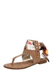 Replay, Damen Sandalen 'HANKY', Beige / Blau / Rot