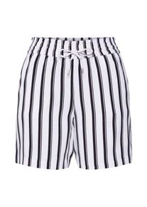 Only, Damen Shorts 'onlPIPER', Schwarz / Wei&szlig;
