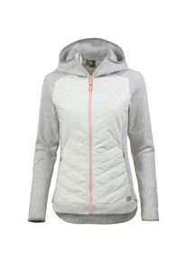 O`Neill O'NEILL, Damen Fleecejacke 'PISTE', Graumeliert / Rosa / Wei&szlig;